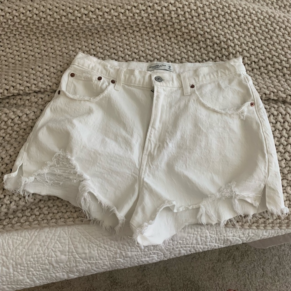 Abercrombie High-Rise Cut-Off Shorts